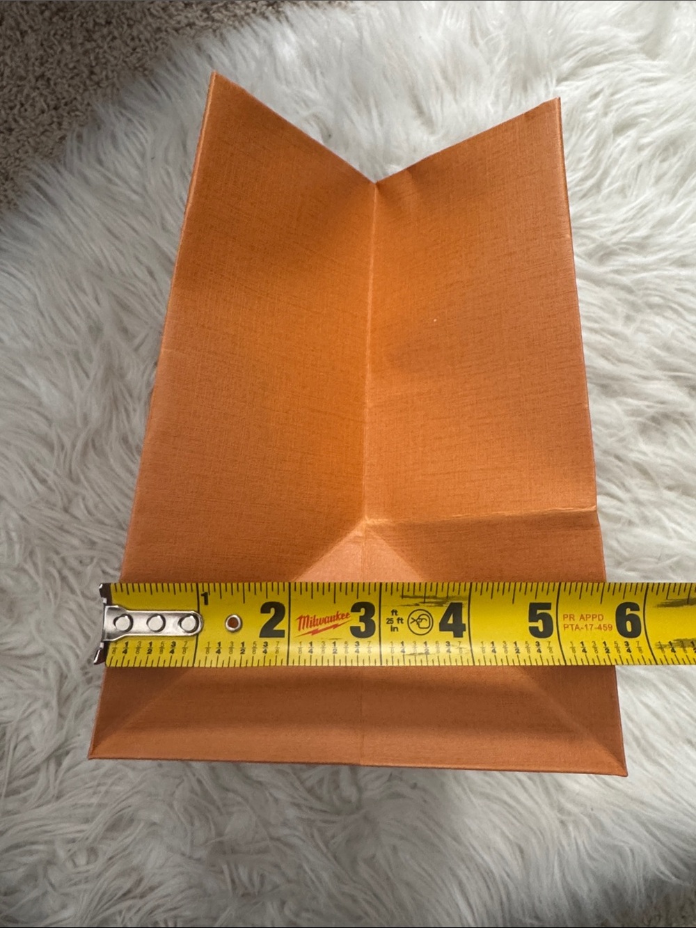 Louis Vuitton Orange Shopping Bag with Blue Handles - Picture 5 of 5